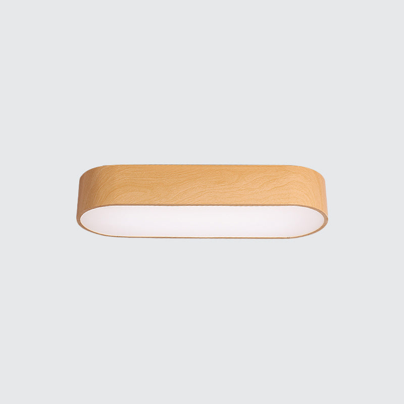 Luminaire encastré LED elliptique pour enfants, finition acrylique rouge/jaune/bleu proche du plafonnier