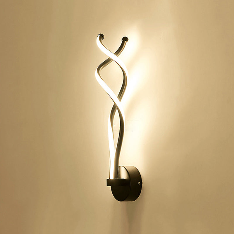 Minimalistisch gestuurde wandverlichting Wandel metalen woonkamer LED wandlamp in zwart/wit