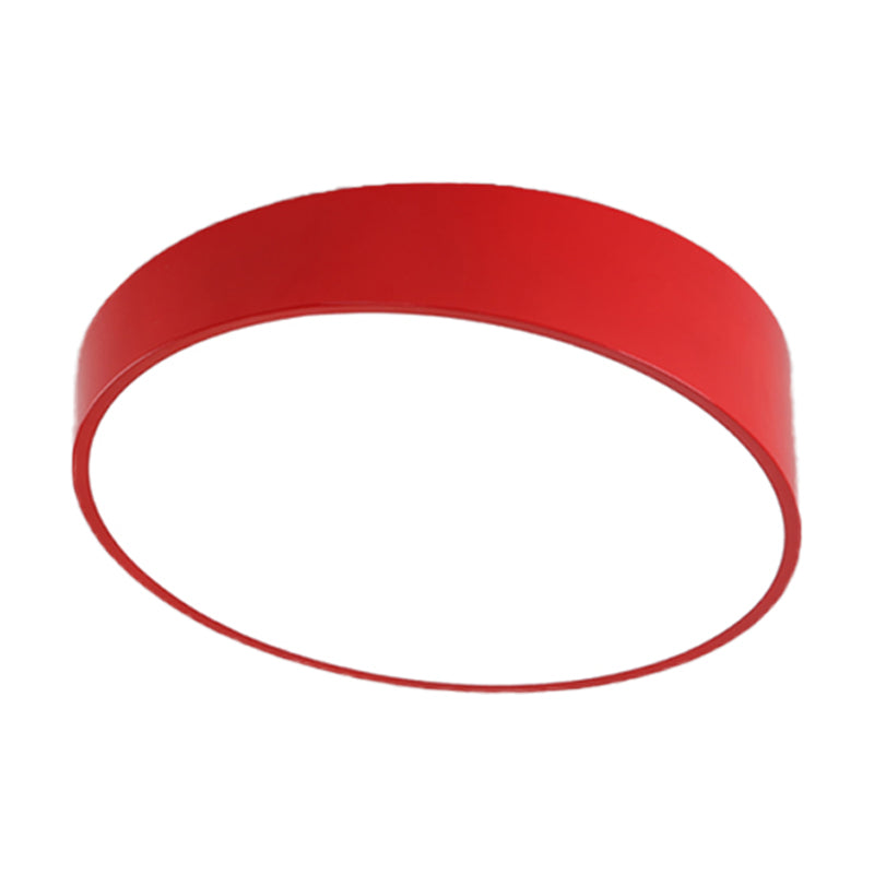 Moderna lámpara LED de acrílico empotrada en el techo con borde biselado para salón, montaje empotrado en rojo/amarillo/azul