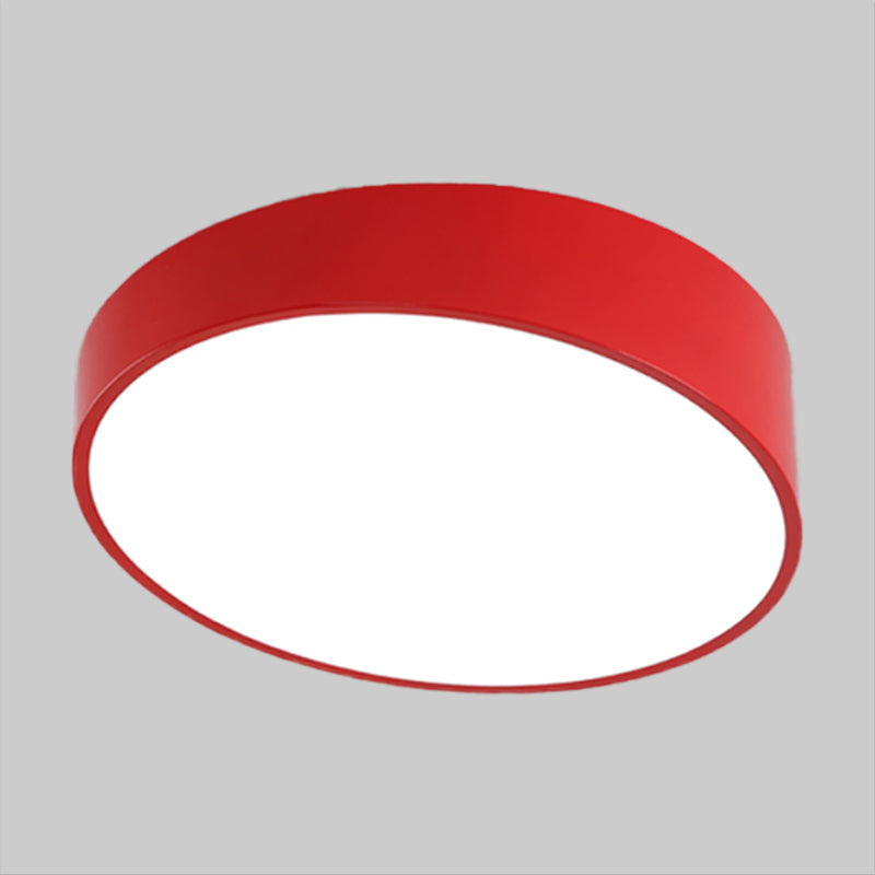 Moderna lámpara LED de acrílico empotrada en el techo con borde biselado para salón, montaje empotrado en rojo/amarillo/azul