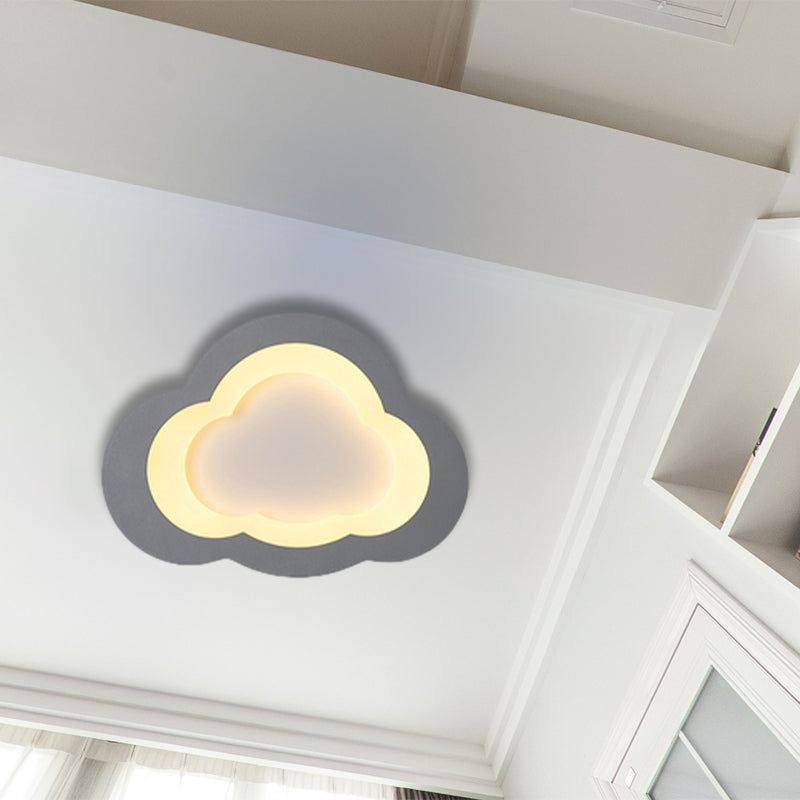 Preciosa nube, luz empotrada en el techo, luz LED acrílica moderna de montaje empotrado para sala de juegos