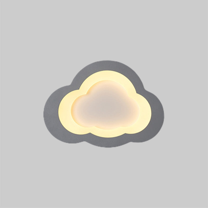 Preciosa nube, luz empotrada en el techo, luz LED acrílica moderna de montaje empotrado para sala de juegos
