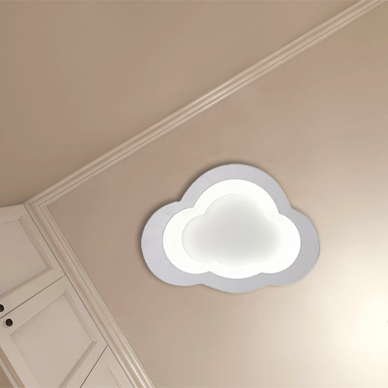 Preciosa nube, luz empotrada en el techo, luz LED acrílica moderna de montaje empotrado para sala de juegos