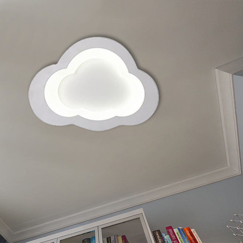 Preciosa nube, luz empotrada en el techo, luz LED acrílica moderna de montaje empotrado para sala de juegos