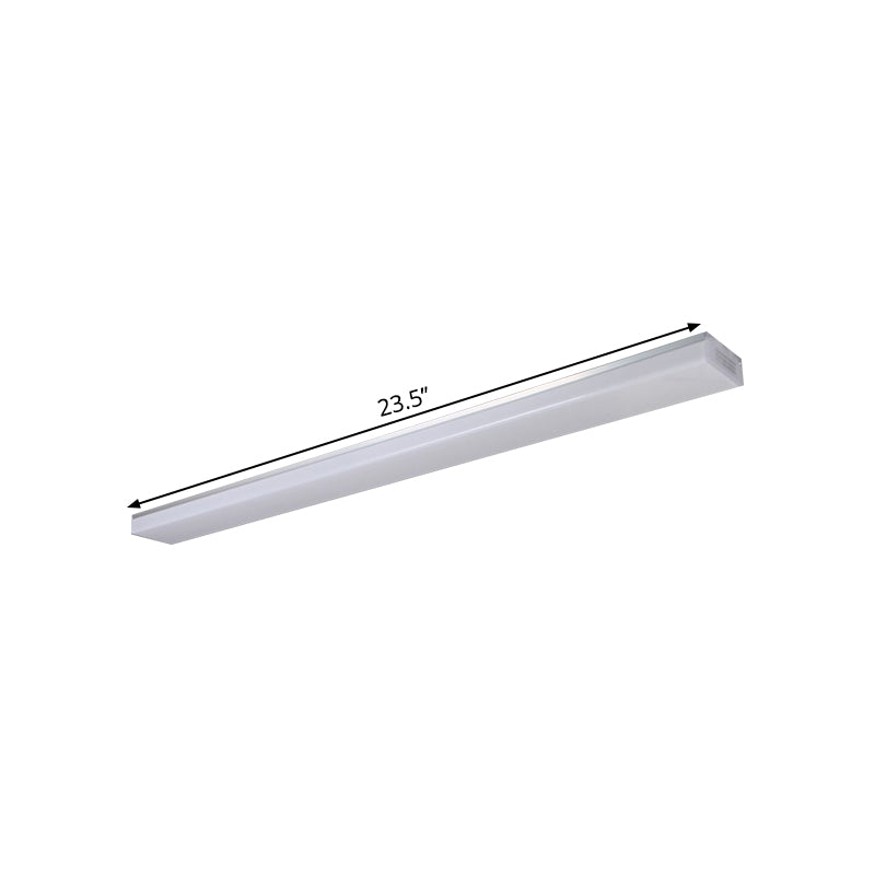 Silber Rechteck Unterputze Beleuchtung Moderne 23,5 "/47" /59 " Lange LED Acryl Deckenleuchte