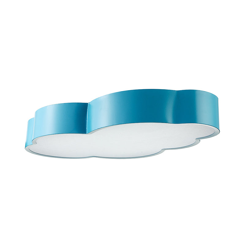 Cloud Shape Flush Ceiling Light Cartoon Acrylic LED Ceiling Lamp for Kindergarten