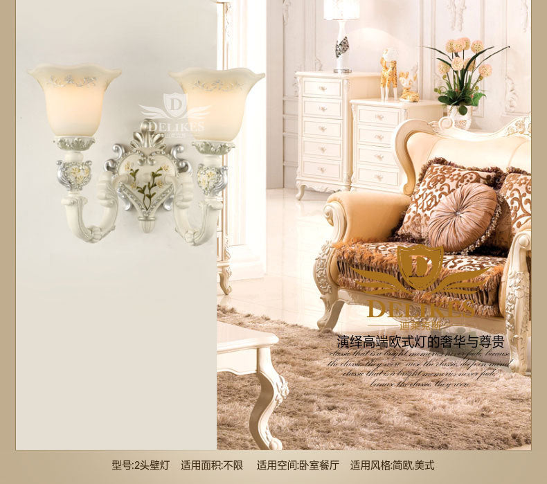 Bloom Soot Room Sconce lampe vintage Verre laiteux