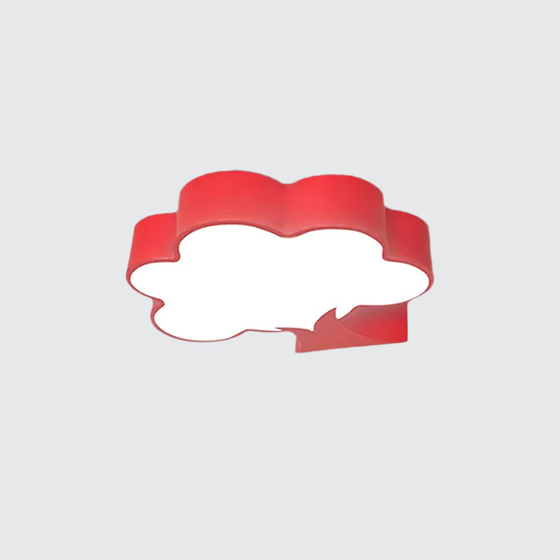 Cartoon Tree Acrylic Massimale Montaggio Lampada Kids Yellow / Red LED Flush Light Fixture per Sala Infermieri