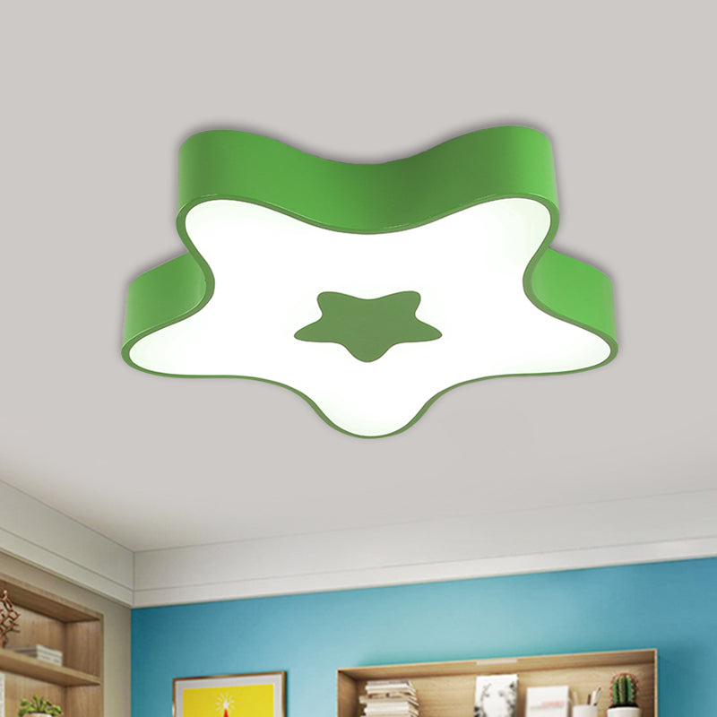 Lampada da soffitto Star in acrilico Modernismo Lampada da incasso a LED rossa/gialla/verde per corridoio