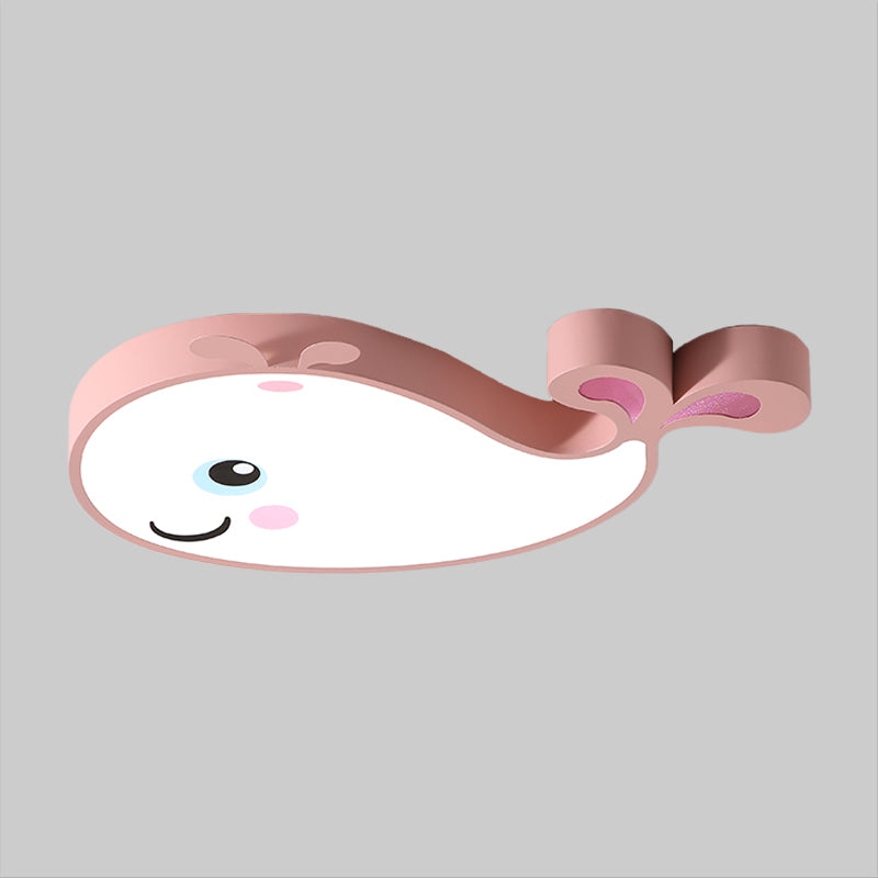 Macaron Dolphin inbouwlamp acryl LED-plafondlamp voor kinderkamer in blauw/roze/wit