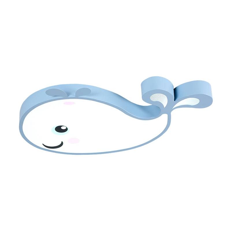Macaron Dolphin inbouwlamp acryl LED-plafondlamp voor kinderkamer in blauw/roze/wit