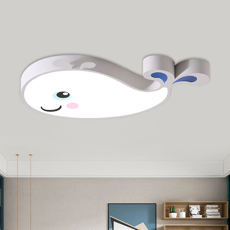 Macaron Dolphin inbouwlamp acryl LED-plafondlamp voor kinderkamer in blauw/roze/wit