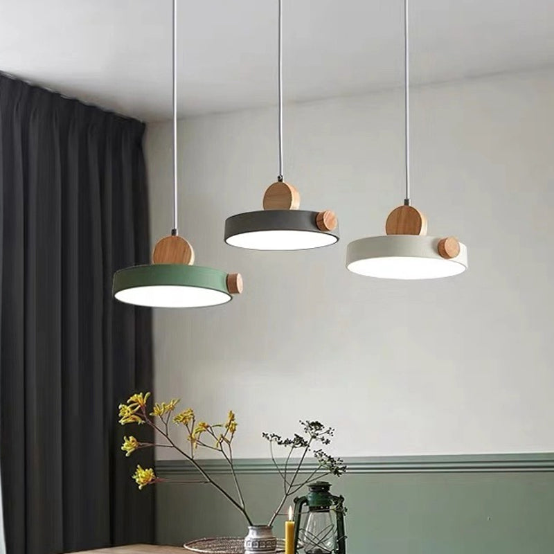Light Nordic Acrilic Acrilic Acrilic Acrilic Acrilic Acrilic LED con decorazione in legno