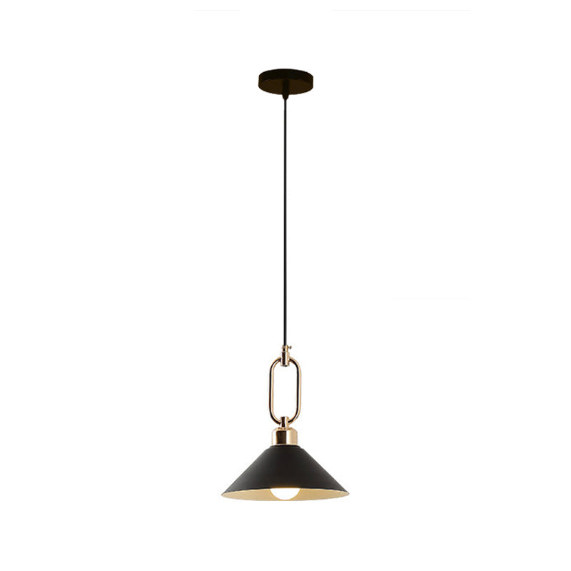 Schwarz/Rosa/Blaukegel hängende hängende leichte Makkaronen 1/3-Licht-Metallschnalle Anhänger Deckenlampe über Esstisch