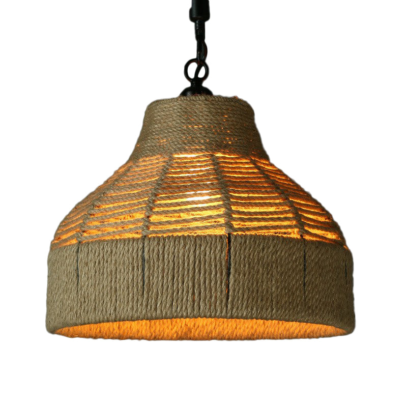 Einzelhandwerk Jute Seil Drop Pendell