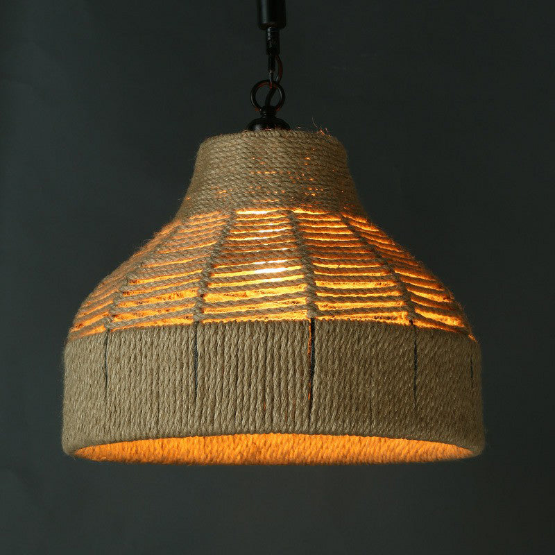 Einzelhandwerk Jute Seil Drop Pendell
