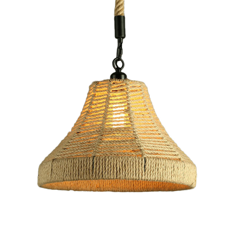 Einzelhandwerk Jute Seil Drop Pendell