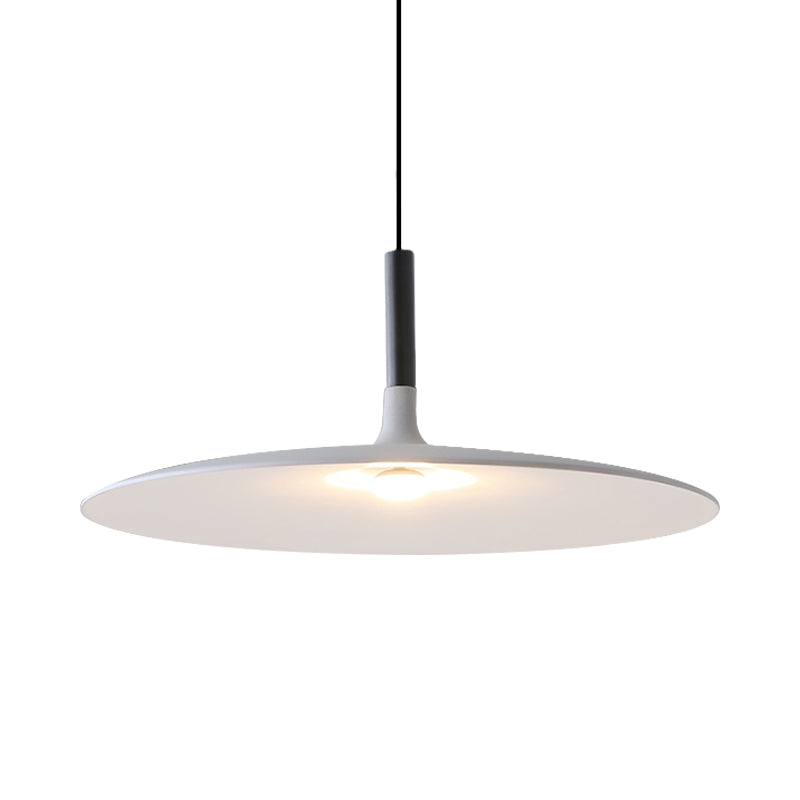 Soucoun volant en aluminium suspendu léger nordique 1-Light Orange / gris / plafond blanc pour salle à manger