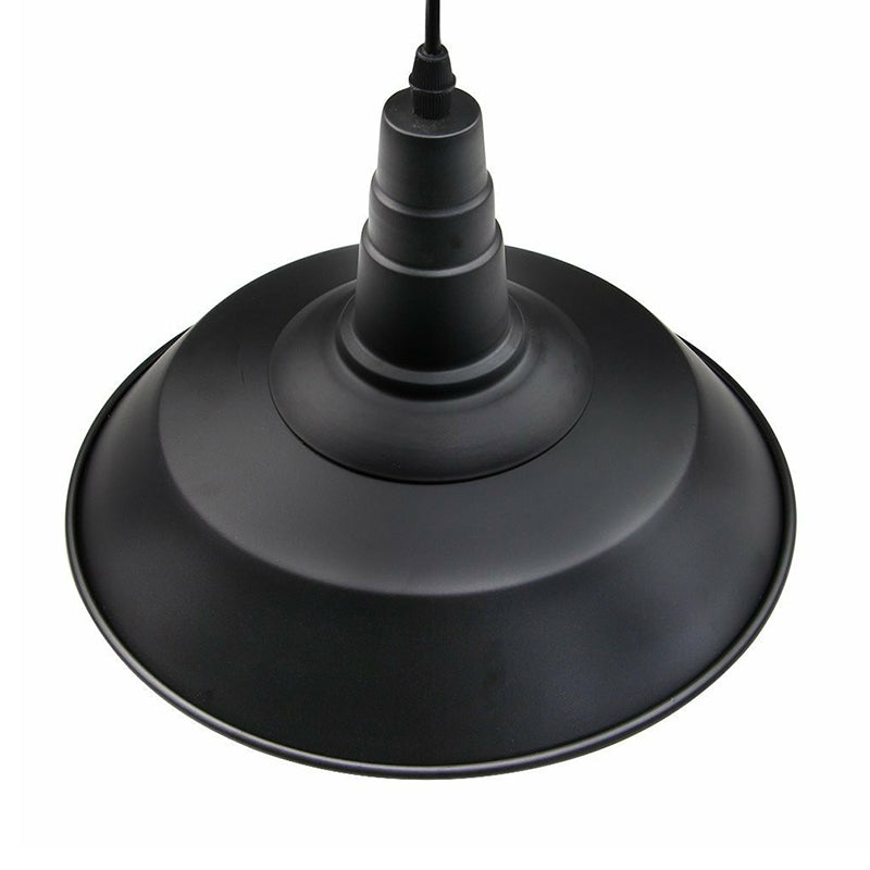 1 Bulb Barn Affermazione Light Countryside Black Metallic Impiccing Ciondolo per il ristorante