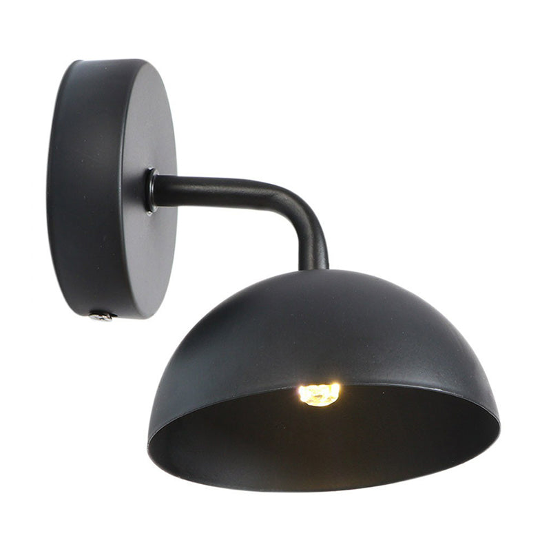 1 Lichtkuppel Schatten Wandleuchte Dachboden Messing/Kupfer/Schwarz-Eisen-Wand-Lampe mit Arm für Esszimmer