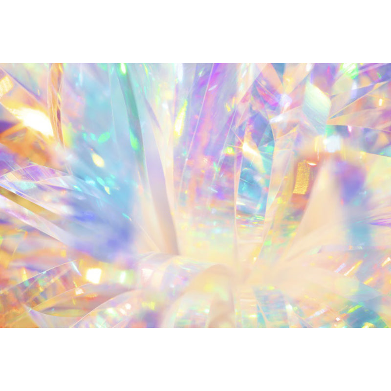 Yellow Abstract Pattern Wall Mural Moisture Resistant Modern Bathroom Wall Covering