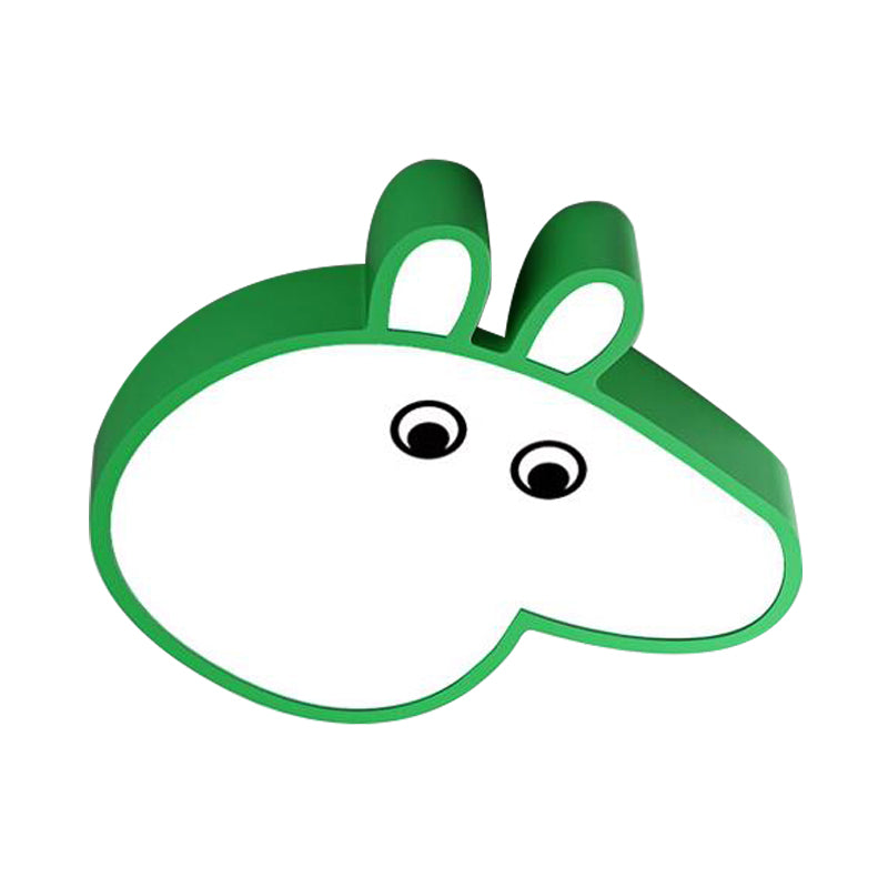 Plafonnier LED en forme de cochon en acrylique, couleur bonbon, dessin animé, plafonnier pour salle de jeux et parc