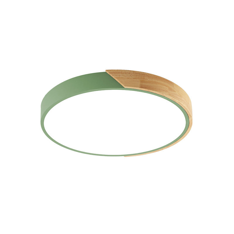 Macaron Loft Circle Plafonnier LED en acrylique pour la maternelle