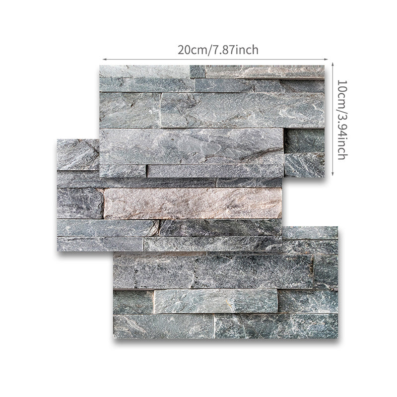 Brick Wallpaper Panel Set Countryside Peel and Stick Dining Room Wall Covering, 11.6-sq ft