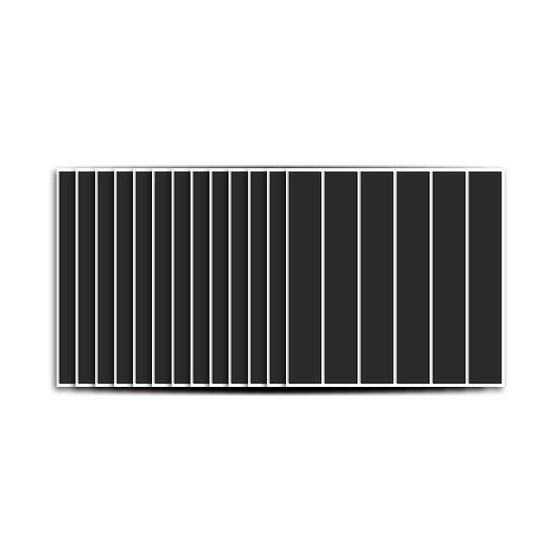 Black Minimal Adhesive Wallpaper Panels 50 Pieces 12.2-sq ft Striped Wall Art for Living Room