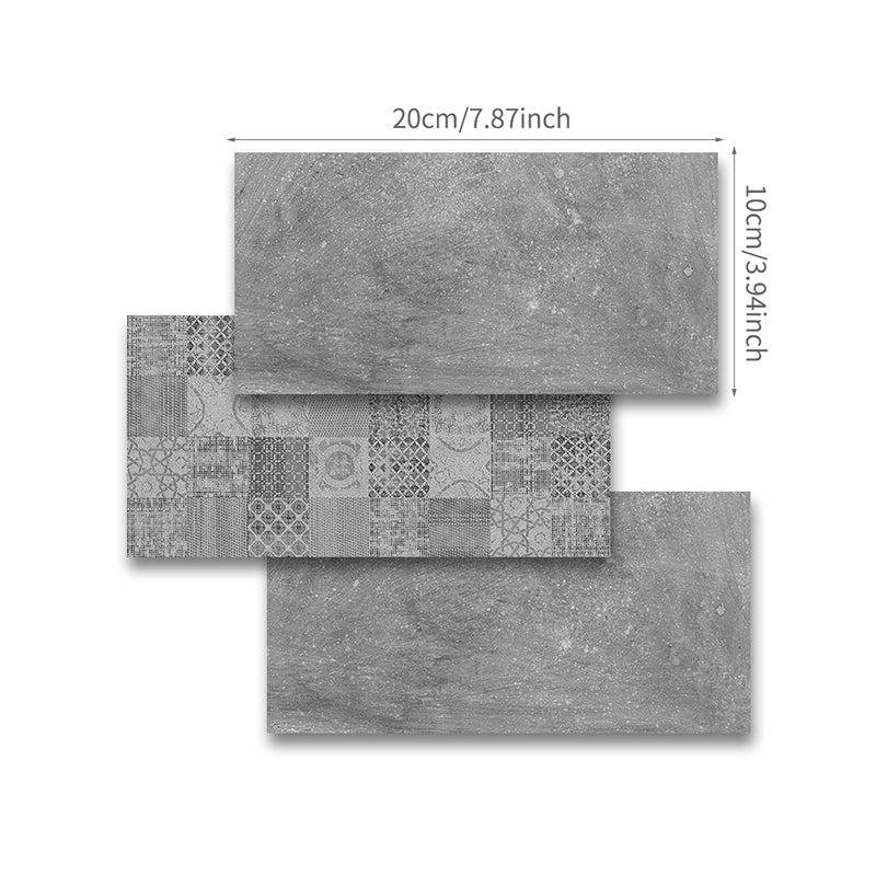 Grey Cement Wallpaper Panels Self-Adhesive Industrial Kitchen Backsplash Wall Decor