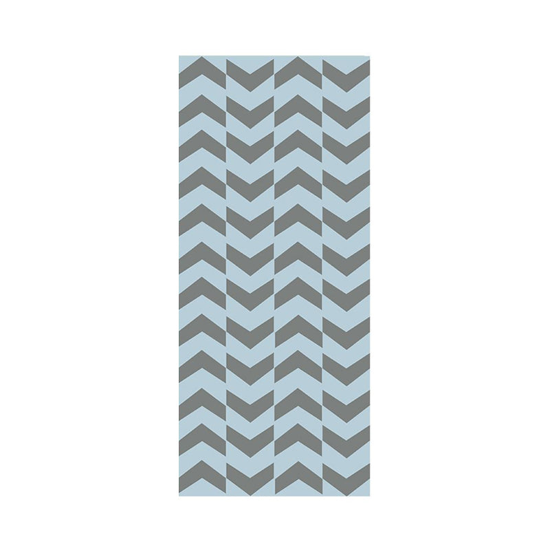 Simple Arrow Print Wallpaper Panels Blue Living Room Self-Adhesive Wall Art, 4' L x 20.5" W