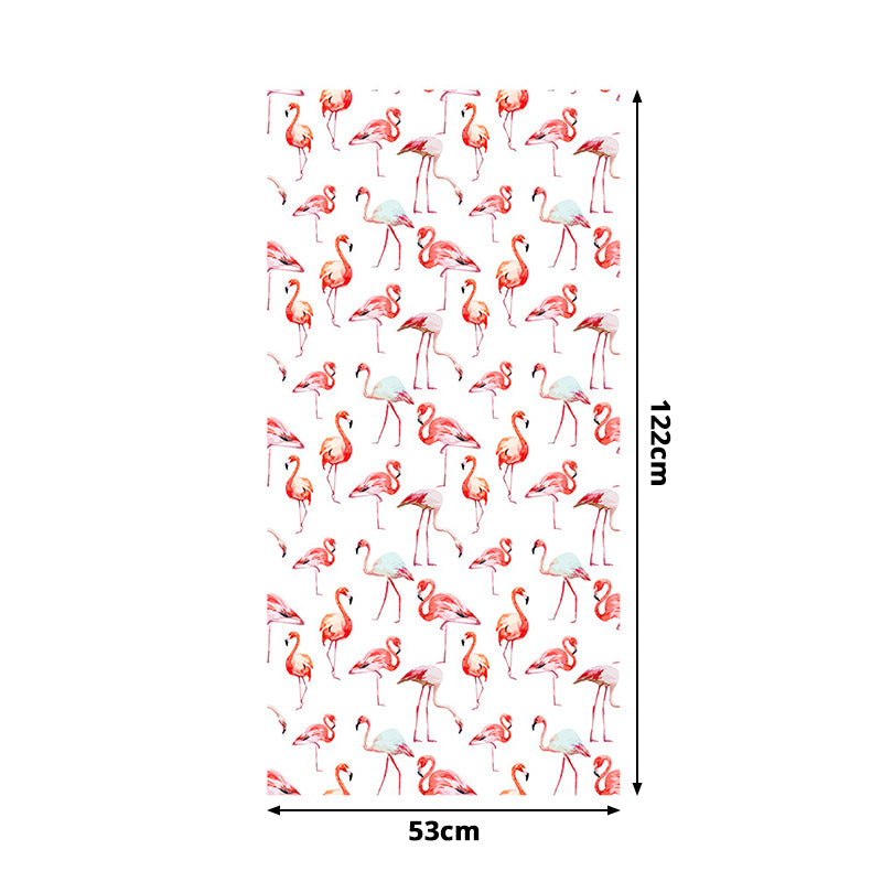 Pick Up Sticks Flamingo Wallpapers Tropical PVC Wall Decor in Pink, 4' L x 20.5" W