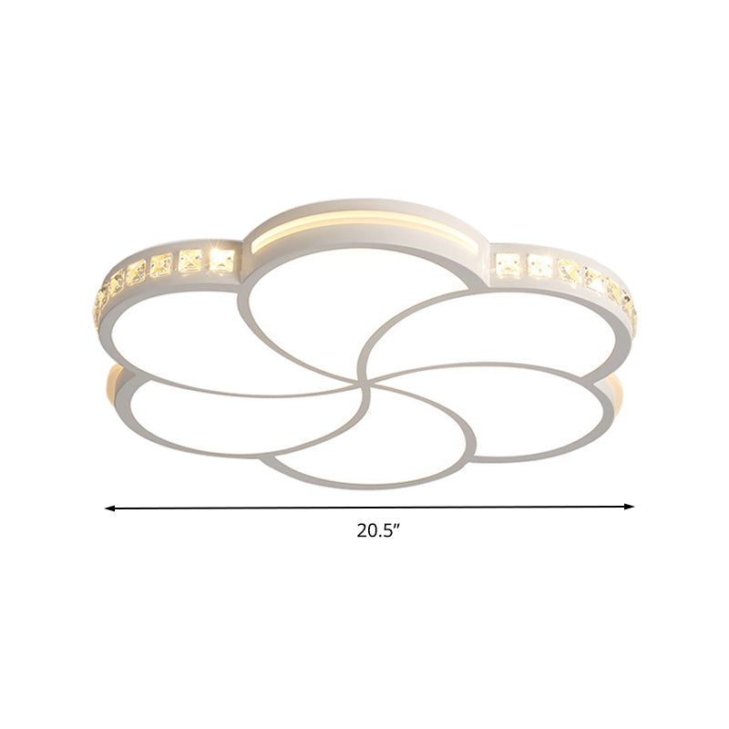 Wohnzimmer-Blüten-Unterputz-Deckenleuchte, Art-Deco-Deckenleuchte aus Acryl