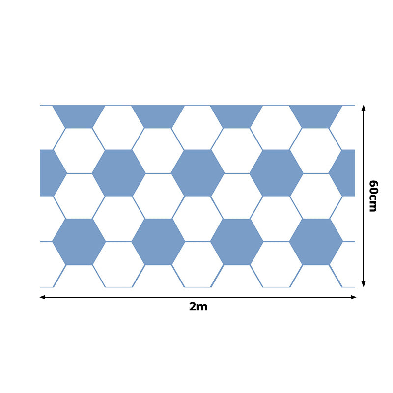 Football Print Stick Wallpapers Contemporary Smooth Wall Covering in Blue for Boys Room