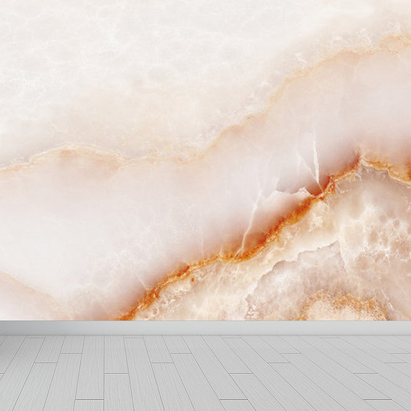 Light Color Marble Look Mural Wallpaper Texture Contemporary Stain Resistant Wall Art