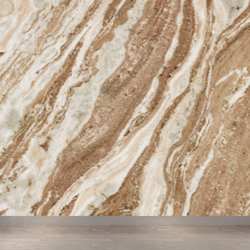 Light Color Marble Look Mural Wallpaper Texture Contemporary Stain Resistant Wall Art