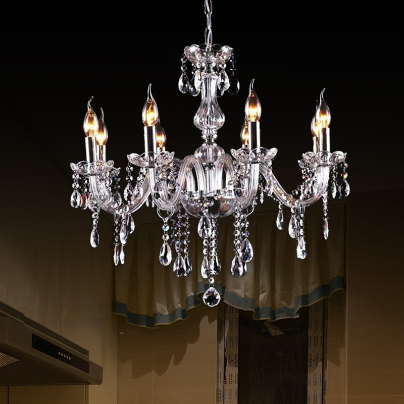 Chandelier de lustre de style bougie à la bougie
