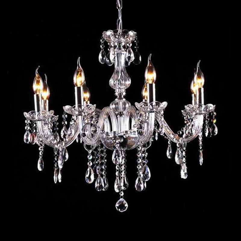 Chandelier de lustre de style bougie à la bougie