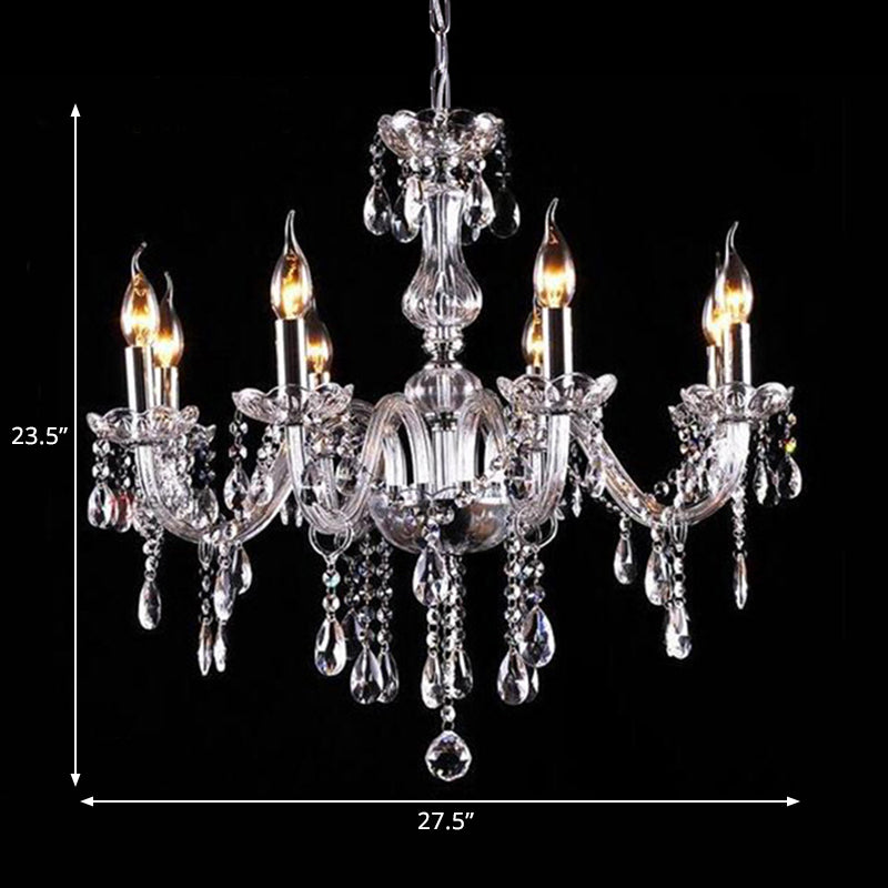Chandelier de lustre de style bougie à la bougie