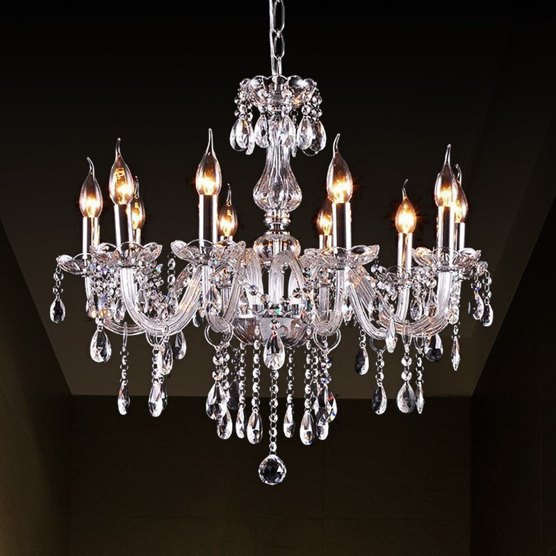 Chandelier de lustre de style bougie à la bougie
