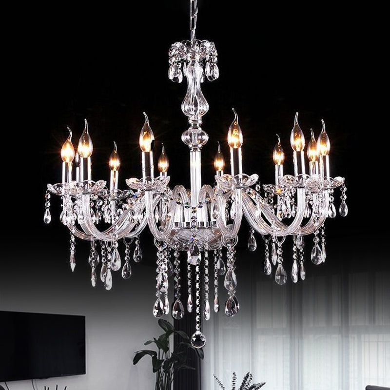 Chandelier de lustre de style bougie à la bougie