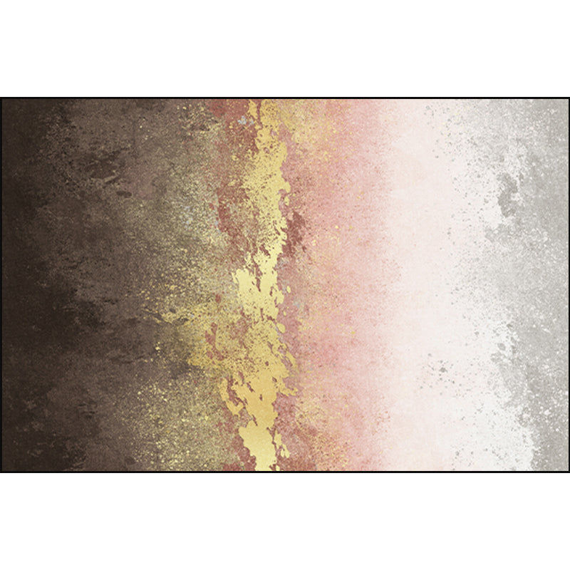 Glittering Pastel Color Abstract Rug Polypropylene Modern Area Carpet Pet Friendly Non-Slip Backing Rug for Living Room