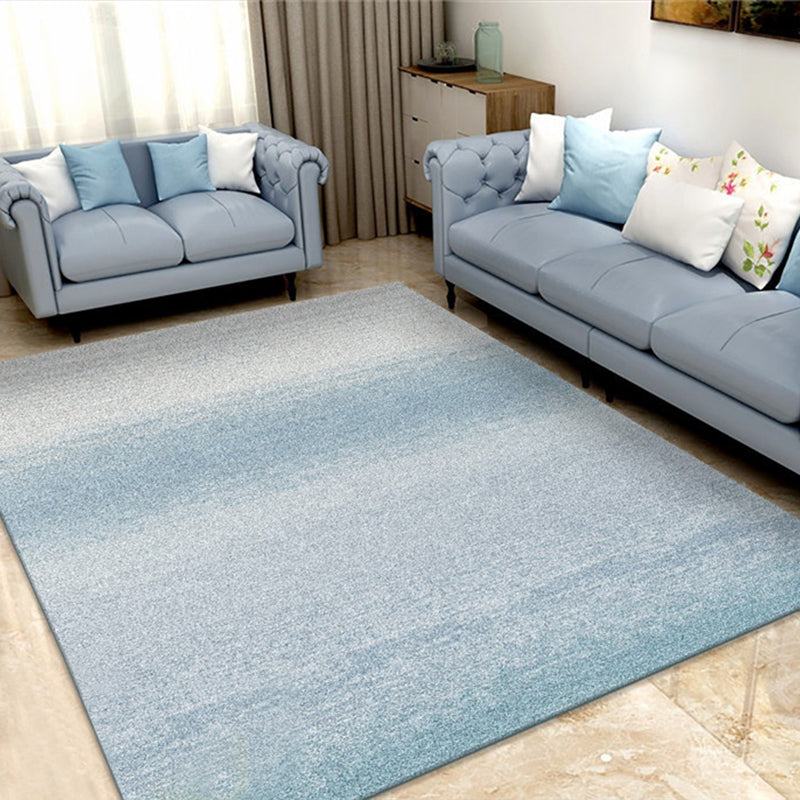 Aesthetics Ombre Area Rug Solid Color Minimalist Rug Synthetics Non-Slip Backing Stain-Proof Carpet for Home