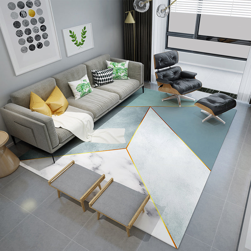 Compact multolorde moderne tapijten Polypropyleen driehoeken Patroon Tapijt niet-slip achterste tapijt voor woonkamer