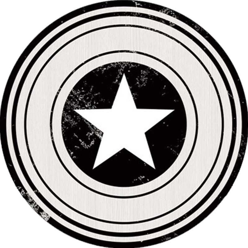 Brown and Green Bedroom Rug Modern Graphics Star Circle Pattern Area Rug Polyester Washable Carpet