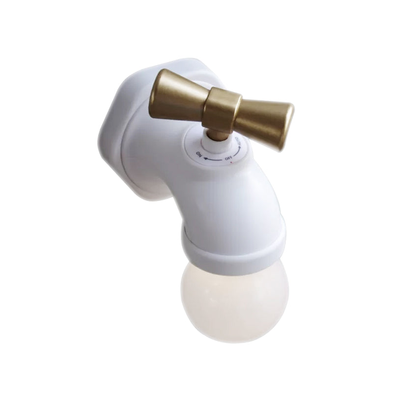 Faucet Kid Bedroom Wall Sconce Metal One Light Modern Lovely Wall Lamp