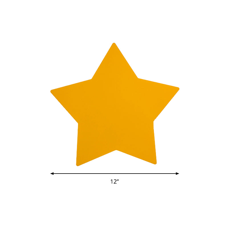 Contemporary Slim Panel Star Sconce Lamp Wooden LED Wall Light for Corridor Kitchen