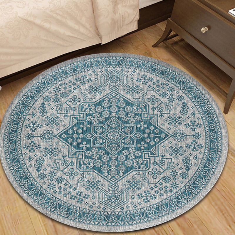 Shabby Tribal Rug Pastel Moroccan Rug Polypropylene Pet Friendly Non-Slip Carpet for Living Room