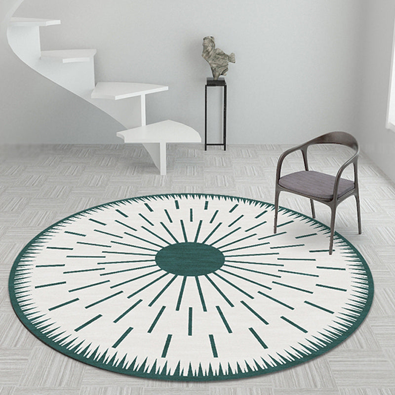 Tapis scandinave Starburst en synthétique de couleur douce, tapis d'intérieur respectueux des animaux de compagnie pour la décoration de la maison