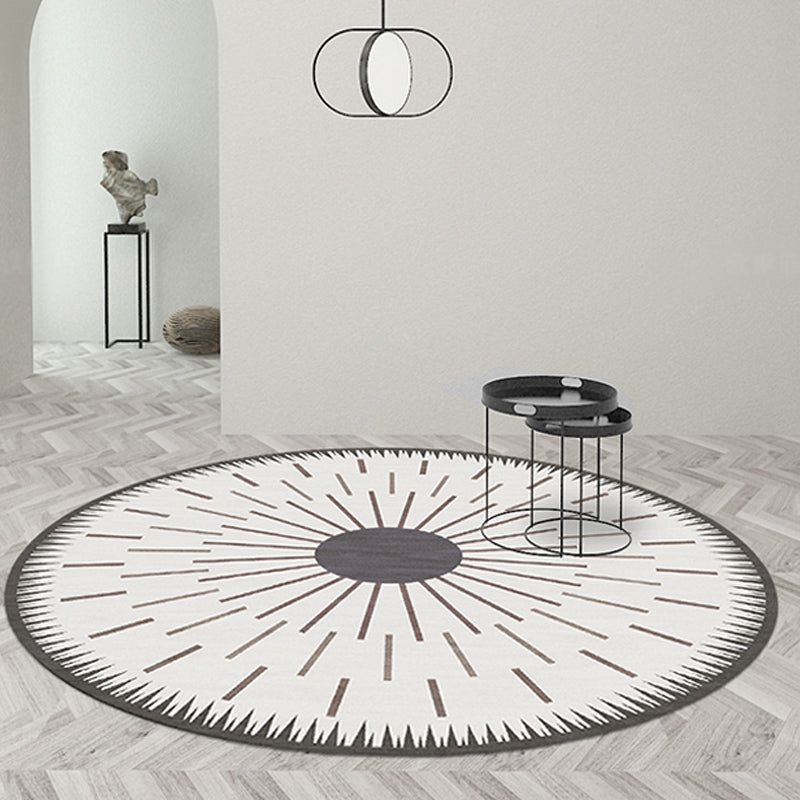 Tapis scandinave Starburst en synthétique de couleur douce, tapis d'intérieur respectueux des animaux de compagnie pour la décoration de la maison